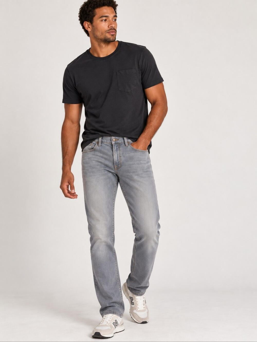 ❤️ FIDELITY IMPALA SLIM STRAIGHT JEANS, GRAY, 31